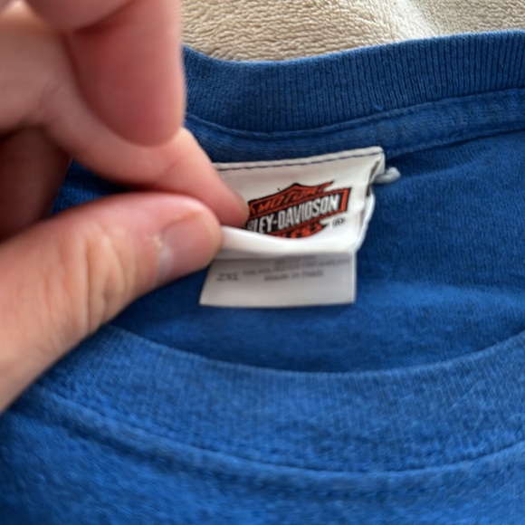 Mens harley davidson T shirt size 2XL front and back prints - Picture 3 of 5